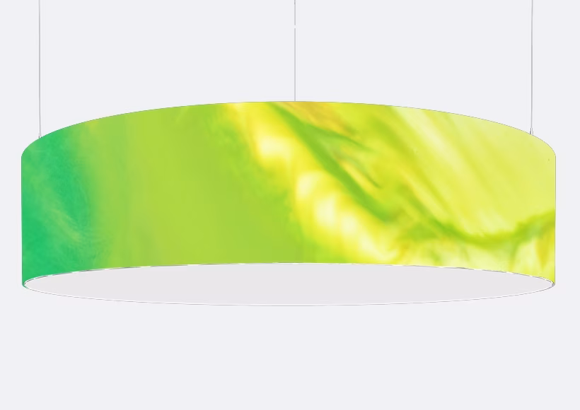 Round luminaires in three sizes